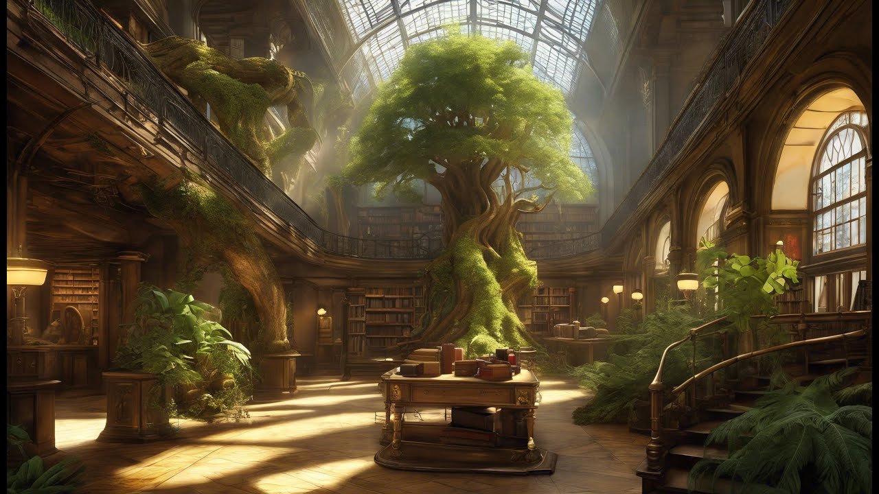 An Ambient Journey Through the Library Between Worlds - Interdimensional Ambience