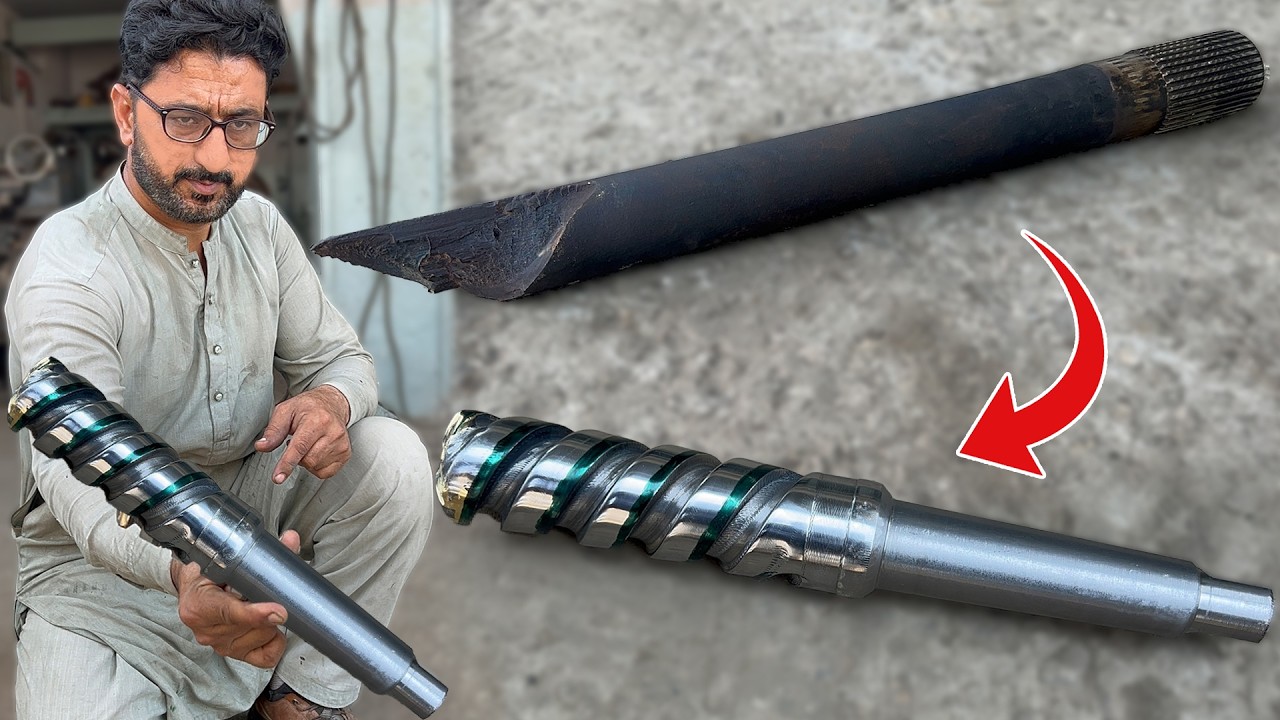I Turned A Snapped AXLE Into A Precision DRILL Bit In Just 24 Minutes