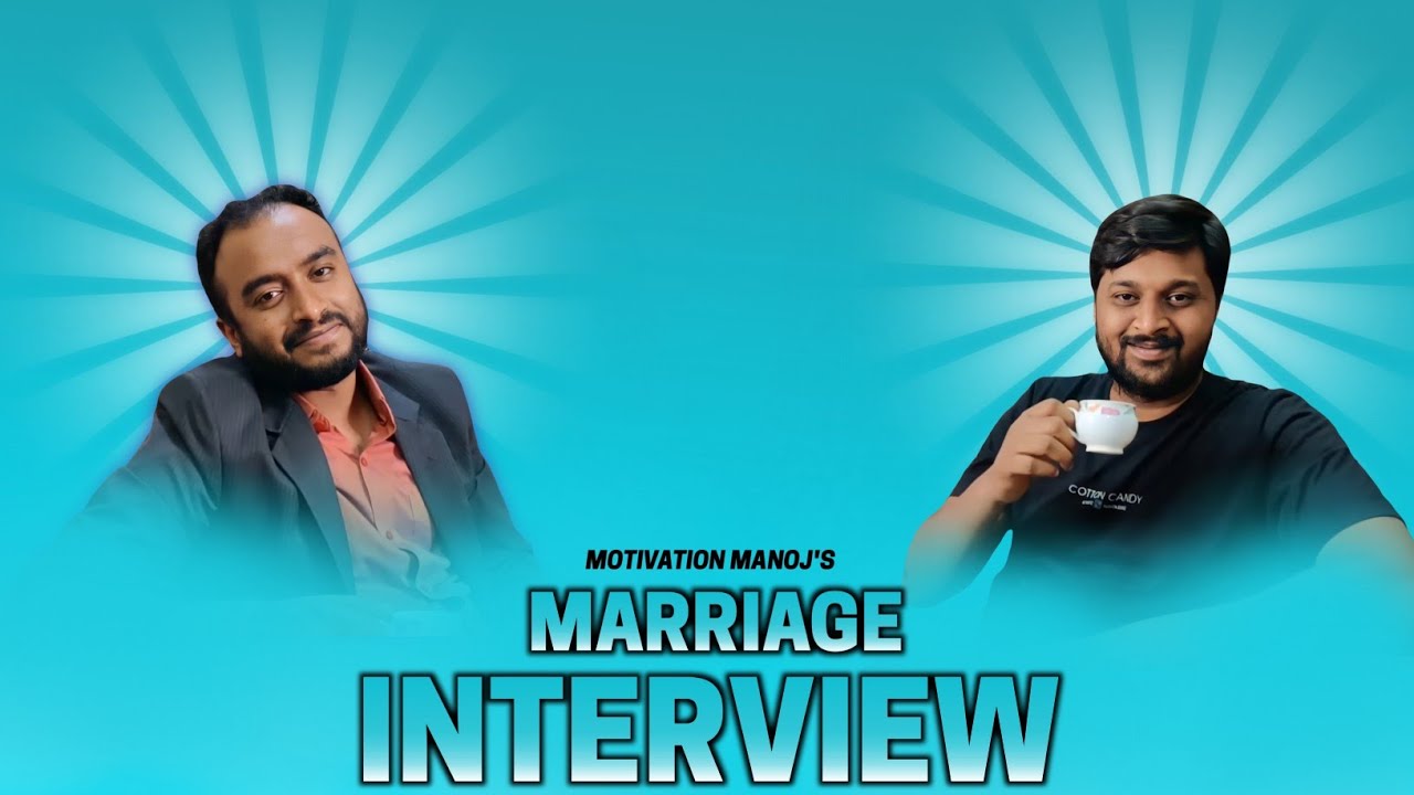 Motivation Manoj Marriage Interview | Watch till the end | Deepak Sharma | Raghu Vine Store