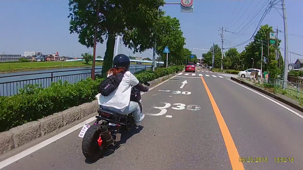 ZOOMER 女性ズーマー乗りツーリング動画