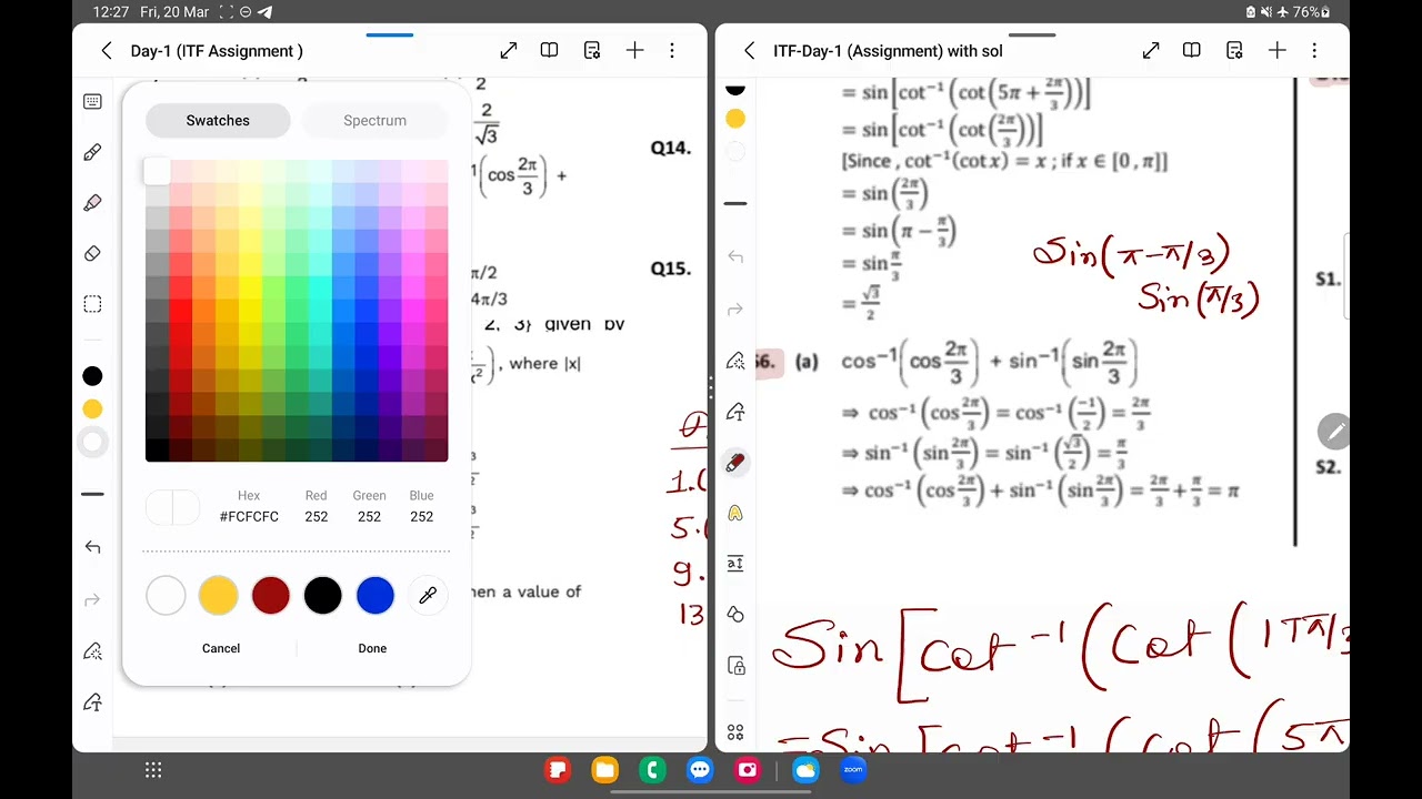 CUET Assignment (ITF) Day 1 