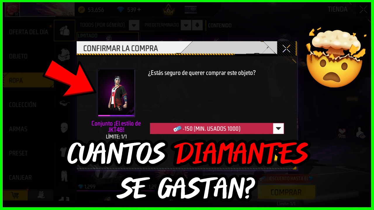 Cómo CONSEGUIR el ESTILO JKT48 en la TIENDA ESPECIAL cuántos DIAMANTES se gastan FF LATAM