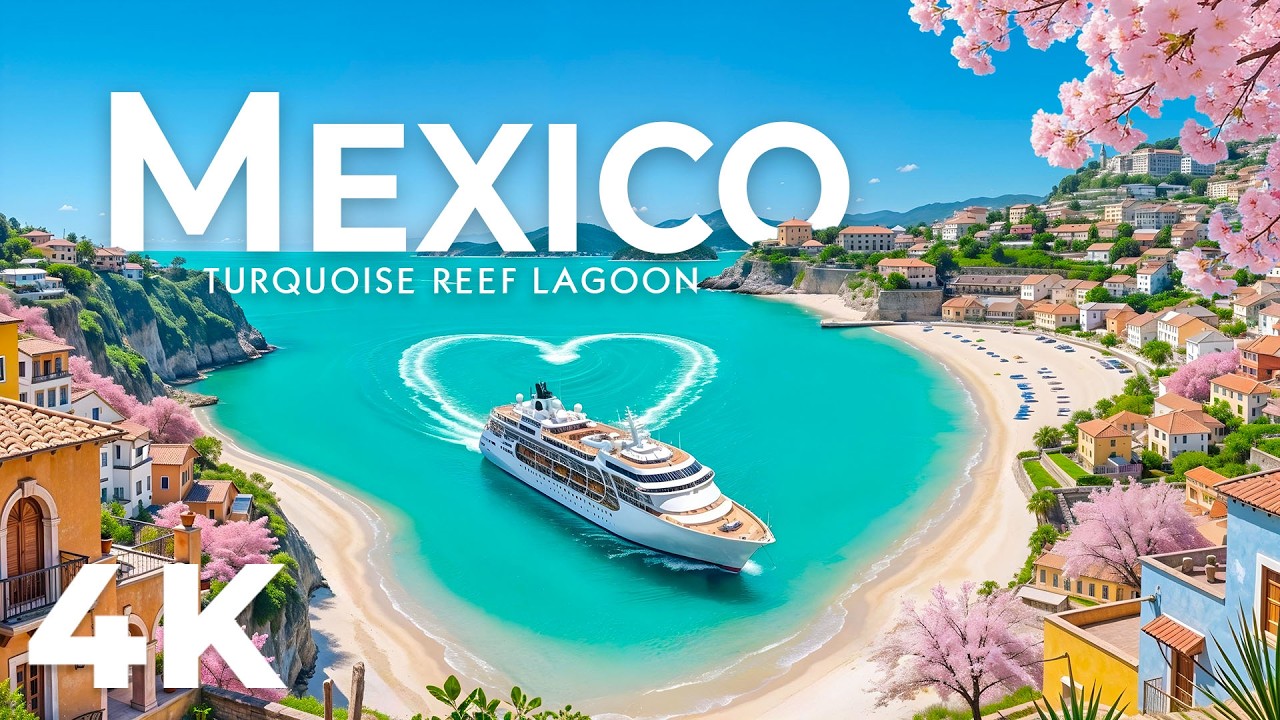 [4K] Mexico 🇲🇽 Timeless Beaches, Lush Rainforests & Hidden Coves with Deep House Chill