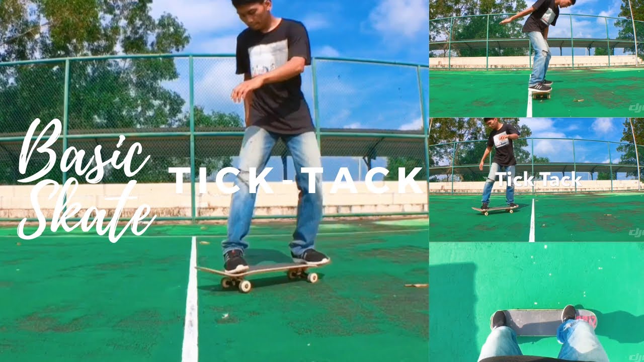 Tutorial Skateboard Pemula (Beginner) : Tick Tack
