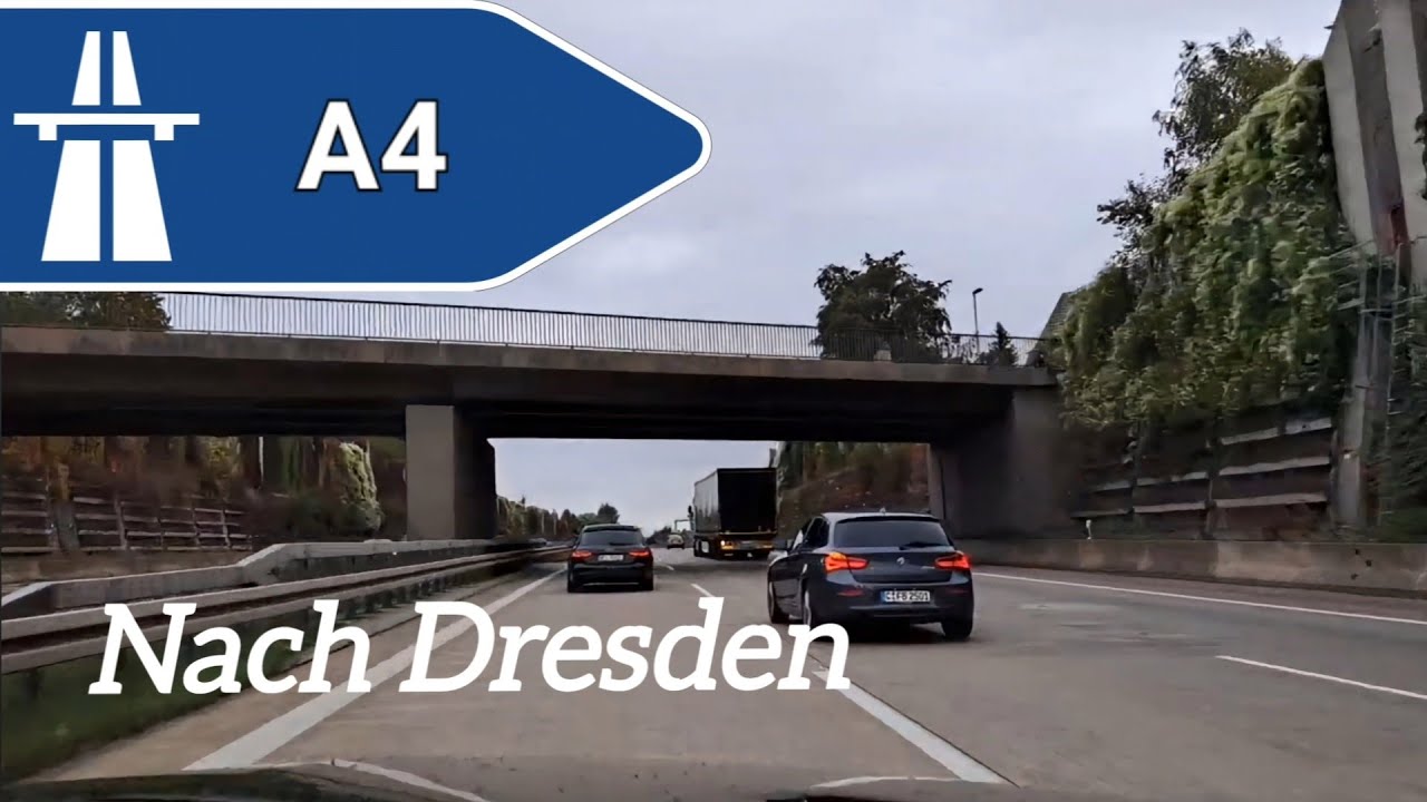 🇩🇪 Deutsche Autobahnen A4. Nach Dresden.