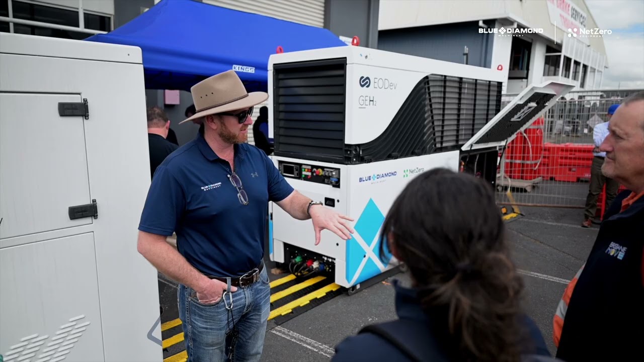 Blue Diamond Machinery Show Off GEH2 Hydrogen Generator in Queensland Demonstration