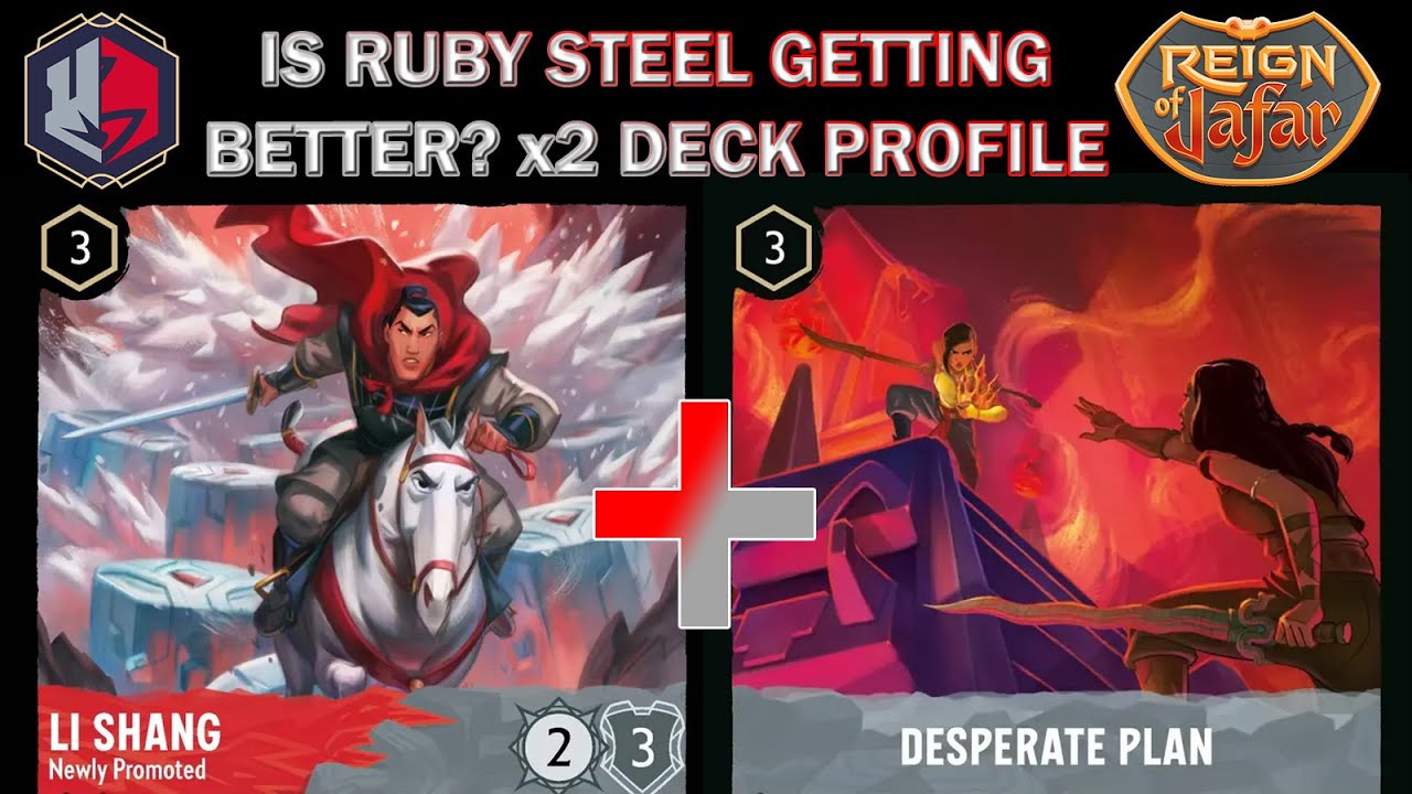 🔴🔘 HOW I THINK RUBY STEEL CAN WORK - Deck Profile Lorcana Meta Post-Testing