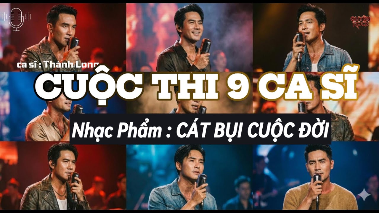 CÁT BỤI CUỘC ĐỜI - Cuộc thi 9 ca sĩ mới nổi tại Việt Nam | Nhạc Rock hay nhất 2025 | Quyền Rock