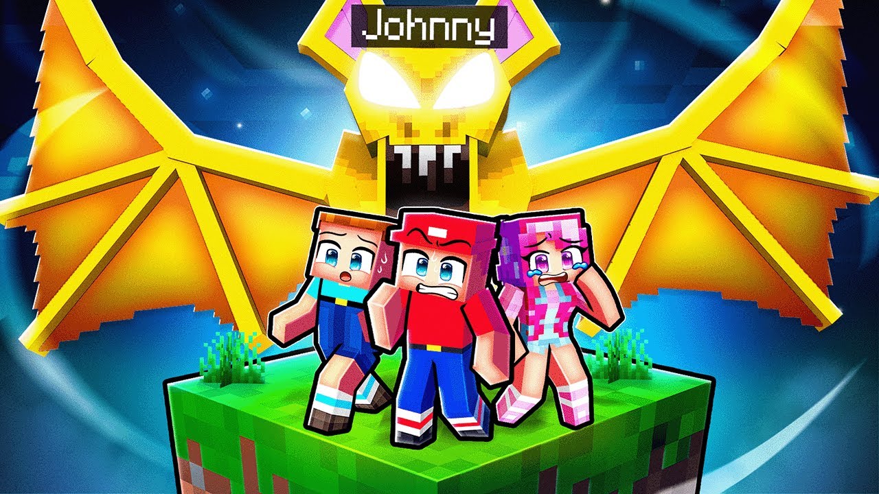 Я притворился МОНСТРОМ-ЛЕТУШКОЙ на одном блоке в Minecraft...