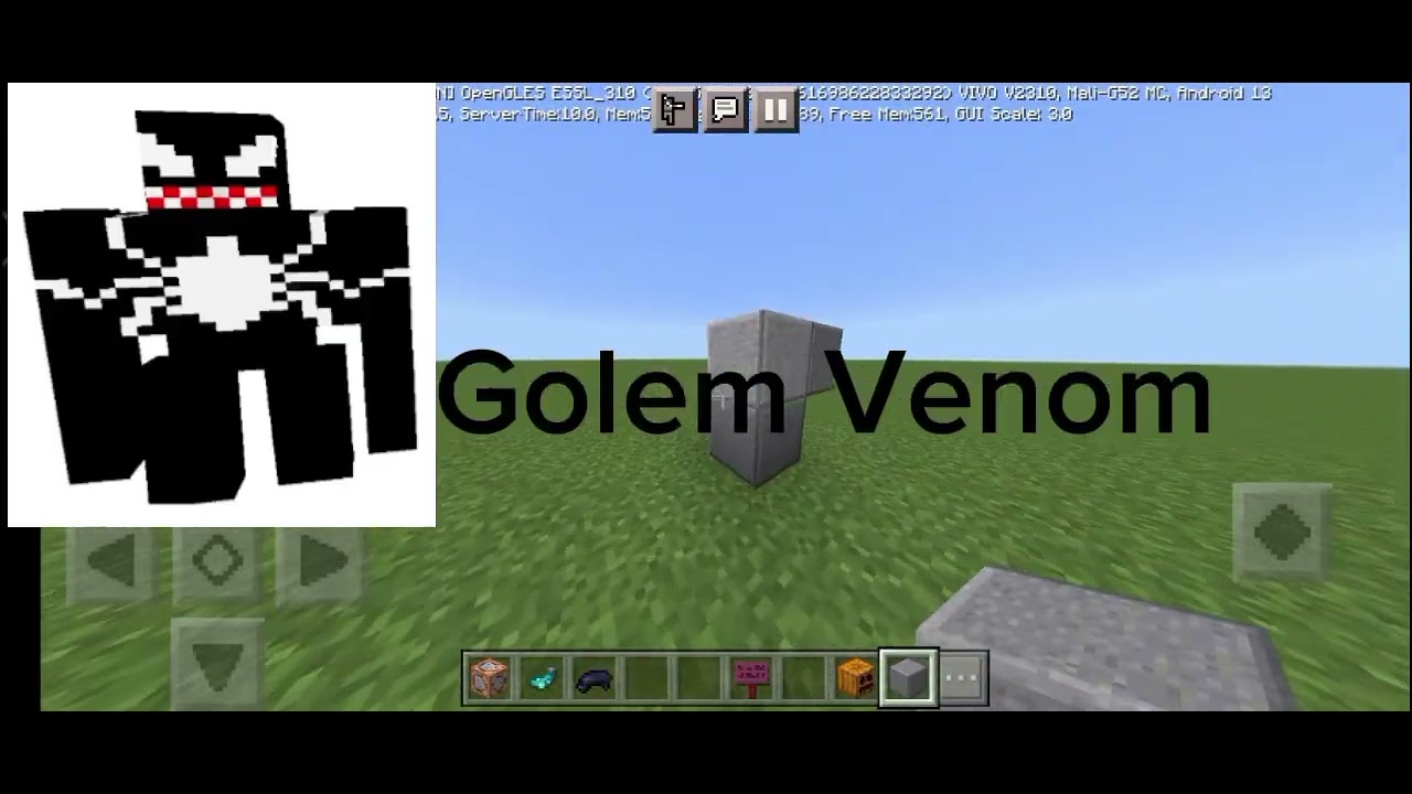 how to make Venom Golem in Minecraft