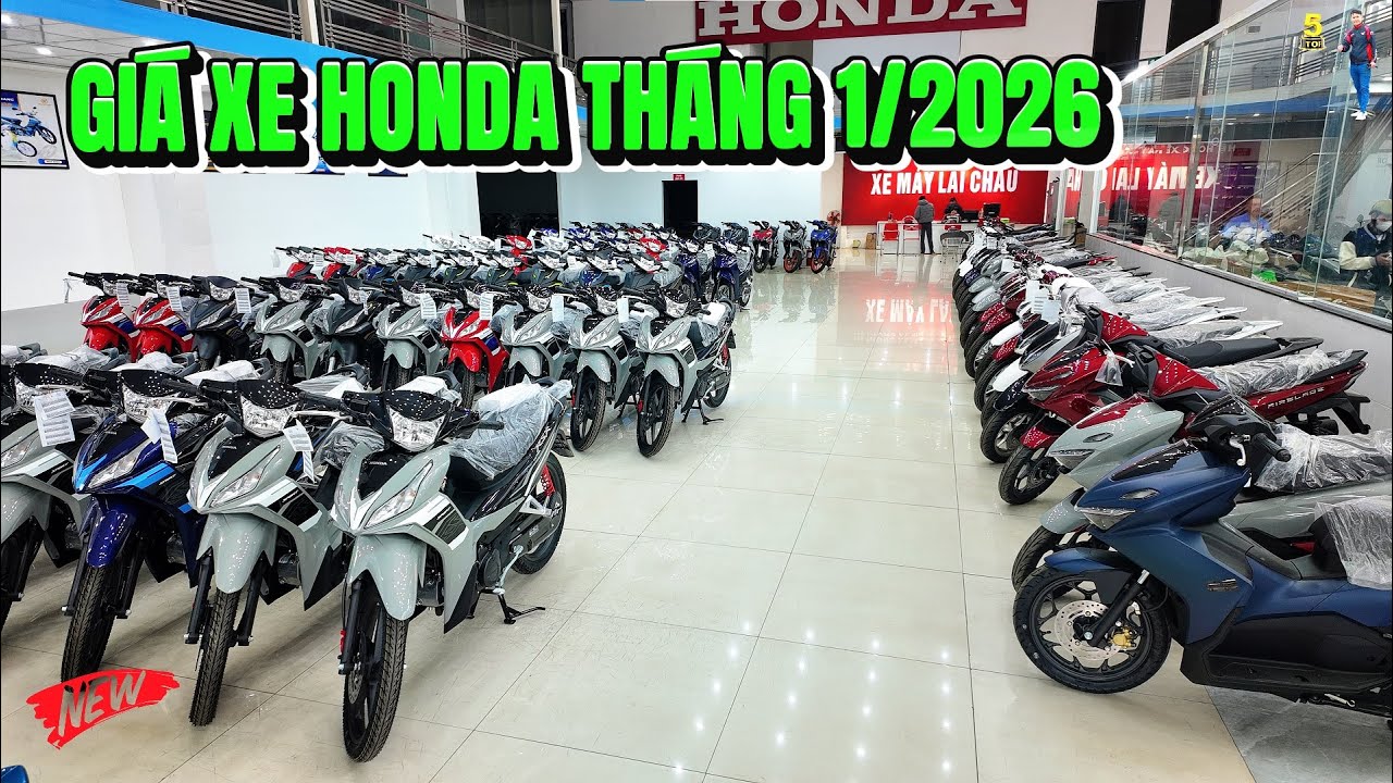 CẬP NHẬT GIÁ XE HONDA THÁNG 1 2026 MỚI NHẤT ▶ Mua Winner R trả góp 0% 🔴 TOP 5 ĐAM MÊ