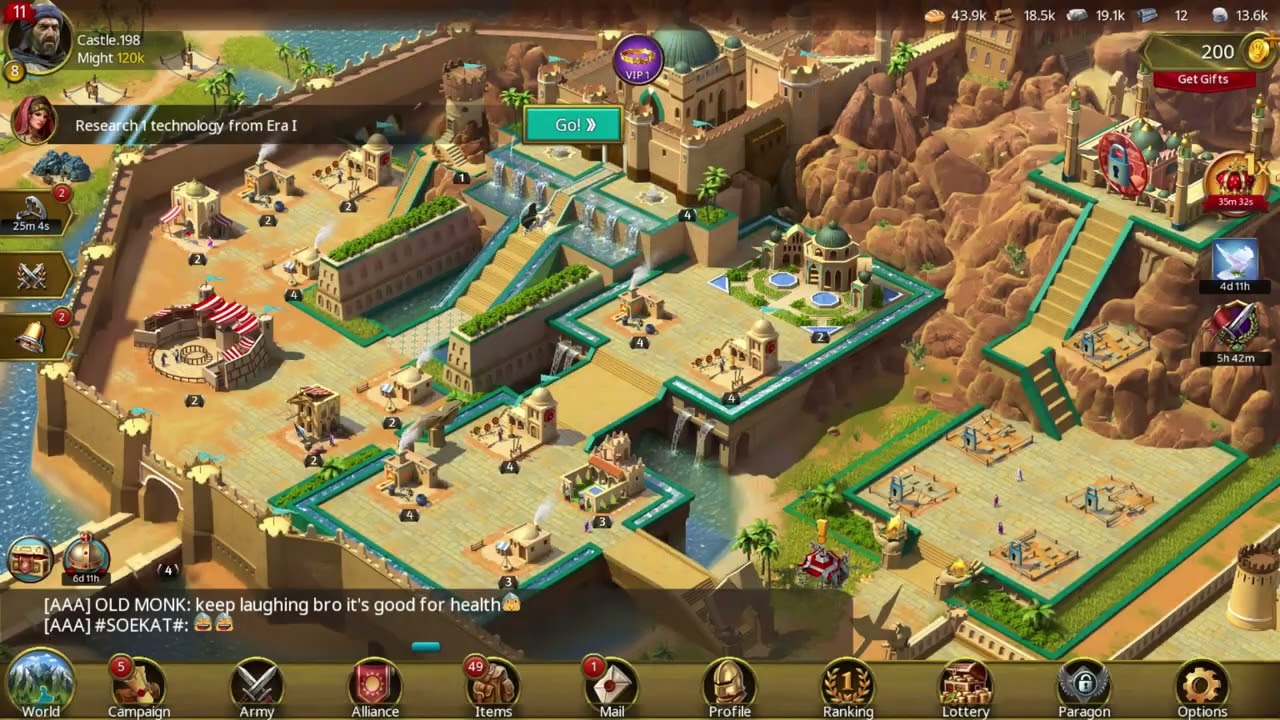 the gameplay of March of Empires War of Lords // part 2//pc game