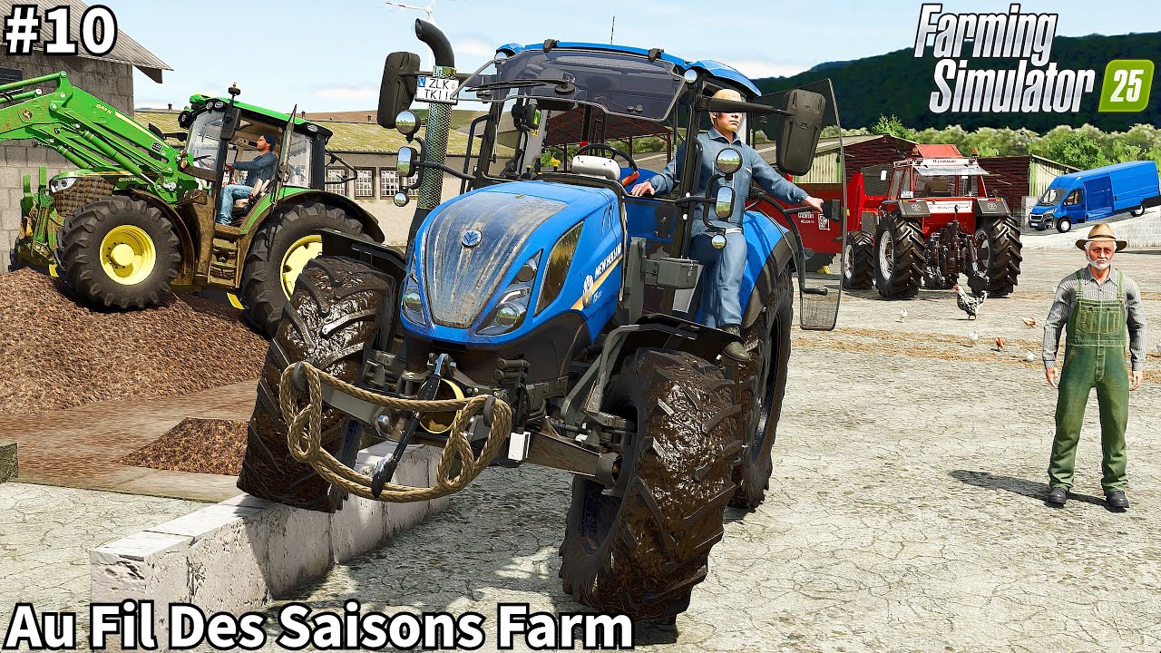 Feeding Goat & Calf, Spreading Manure & Planting Maize, │Au Fil Des Saison│FS 25│Timelapse#10