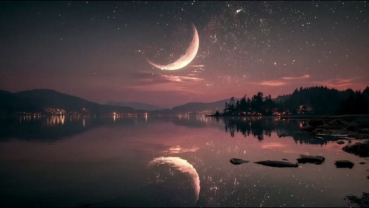 Moonlit Lake Night 🌙 Deep Sleep Ambience for Calm & Relaxation