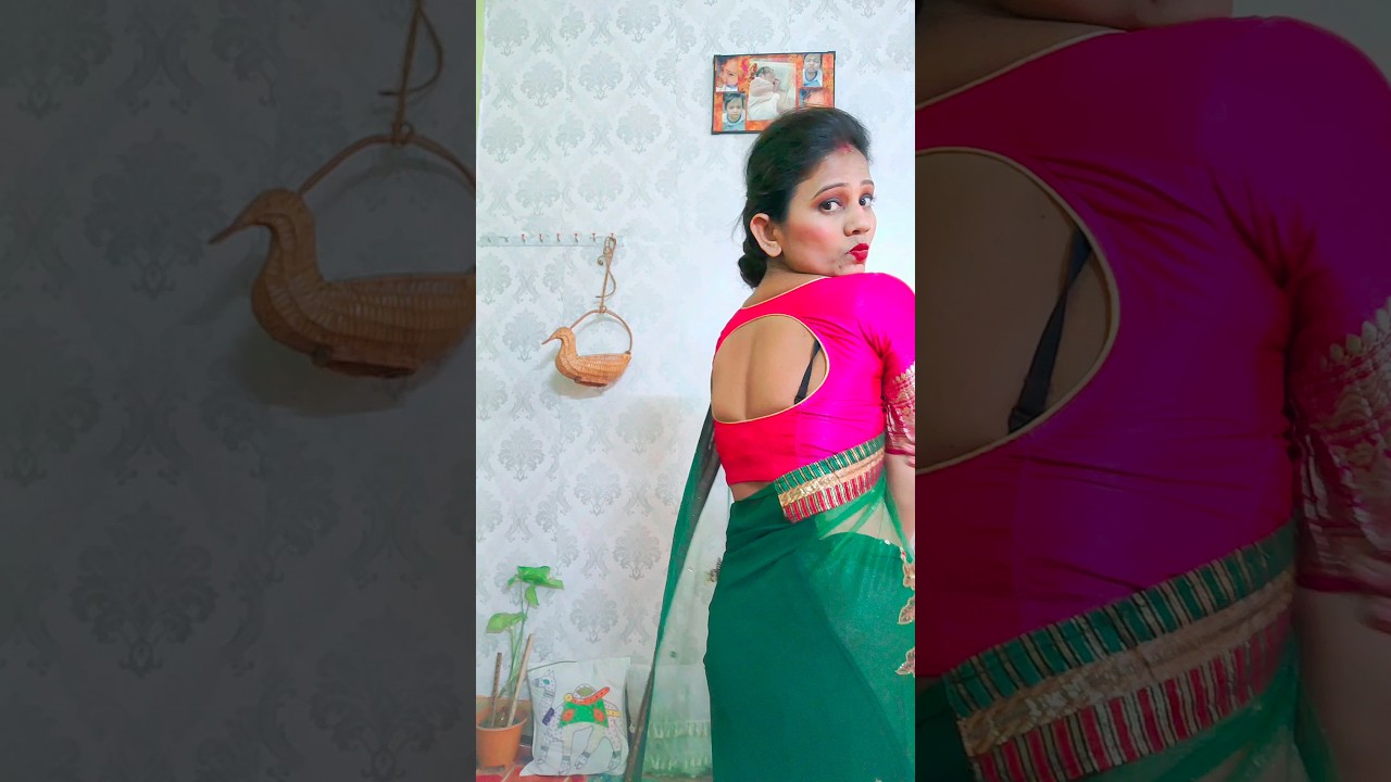 How to wear regular bra with deepneckline blouse #bra #hack #shorts