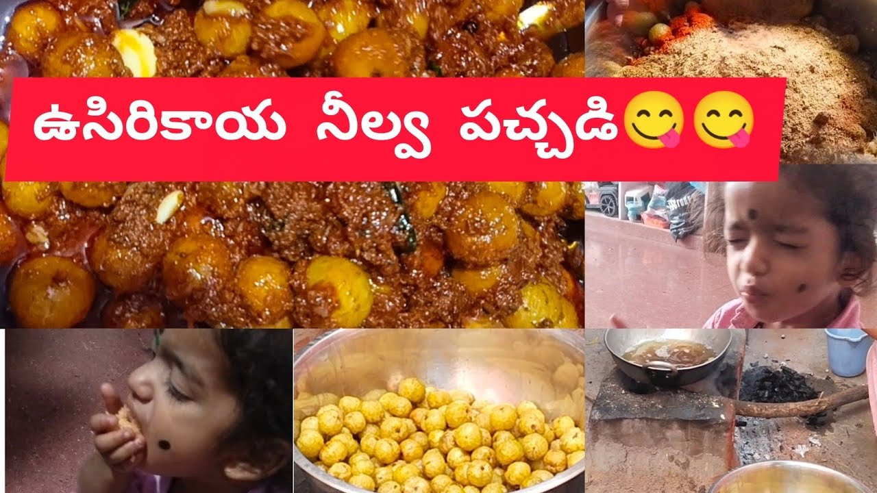 ఉసిరికయ నీల్వ పచడి ఇంట్లోన్ ఈజీగా గా తయారుచెసుకోవదం ఏలా😋😋? IAmla pickle making at home? I
