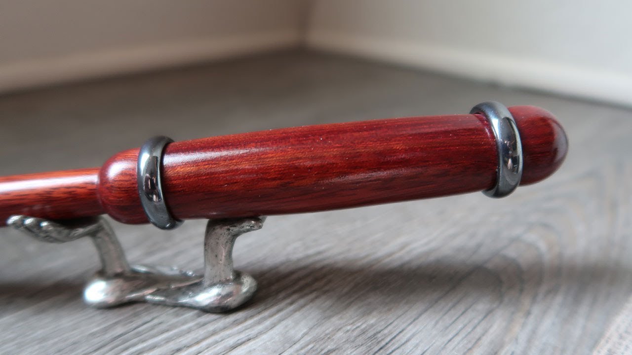 Designing A Wand - Blood Wood And Hematite Rings.
