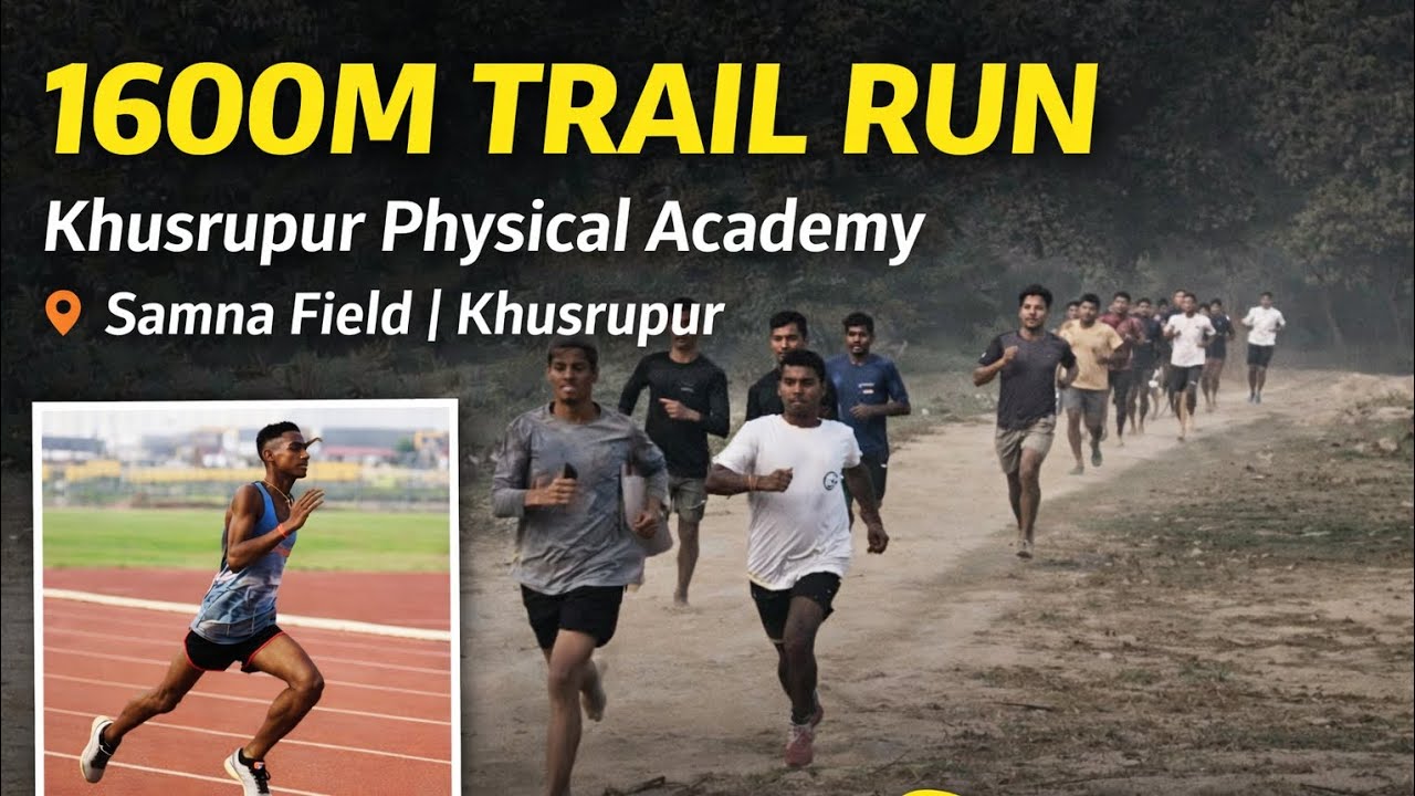 1600M trail of Bihar Police Batch by Physical Academy #Physical#Biharpolicecut-off #Running#running 