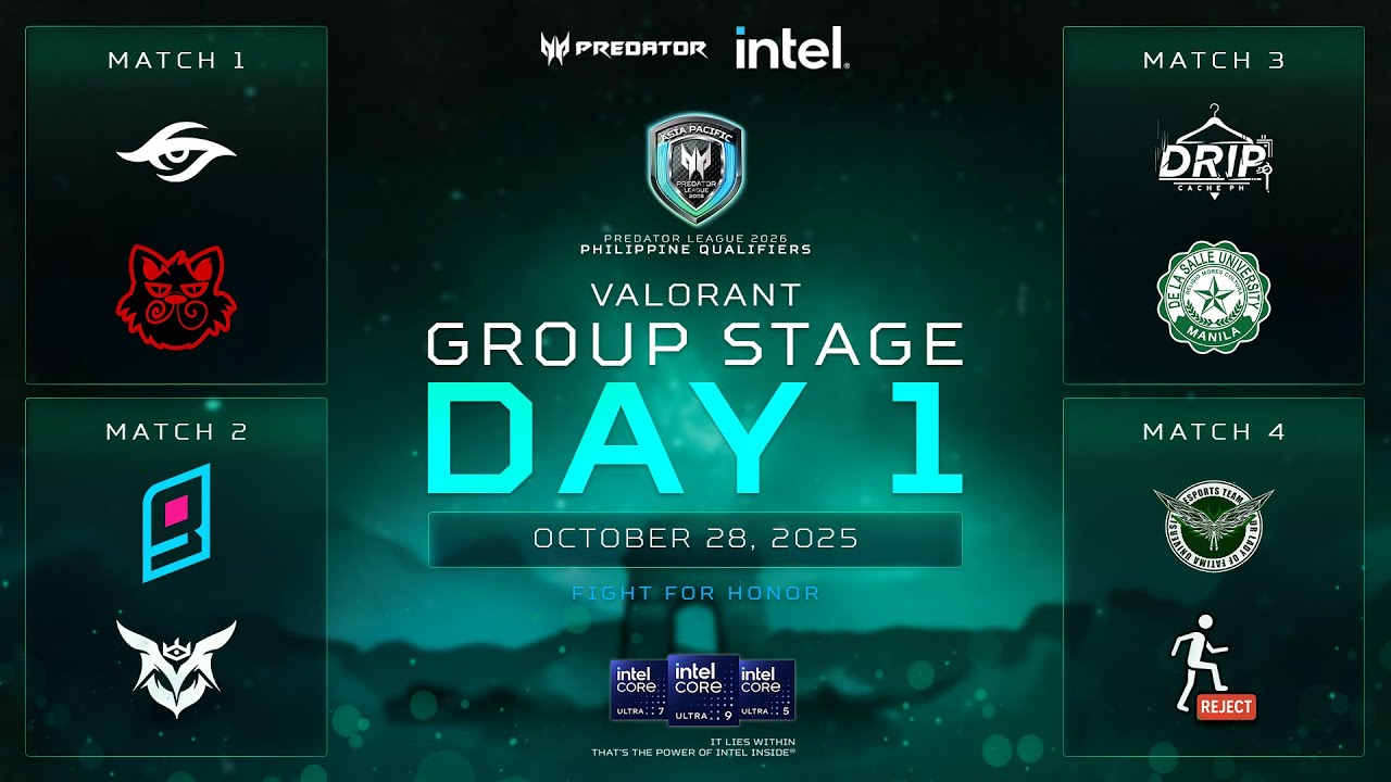 PREDATOR LEAGUE PH 2026 &ndash;VALORANT GROUP STAGE DAY 1 #FightForHonor #PLPH26