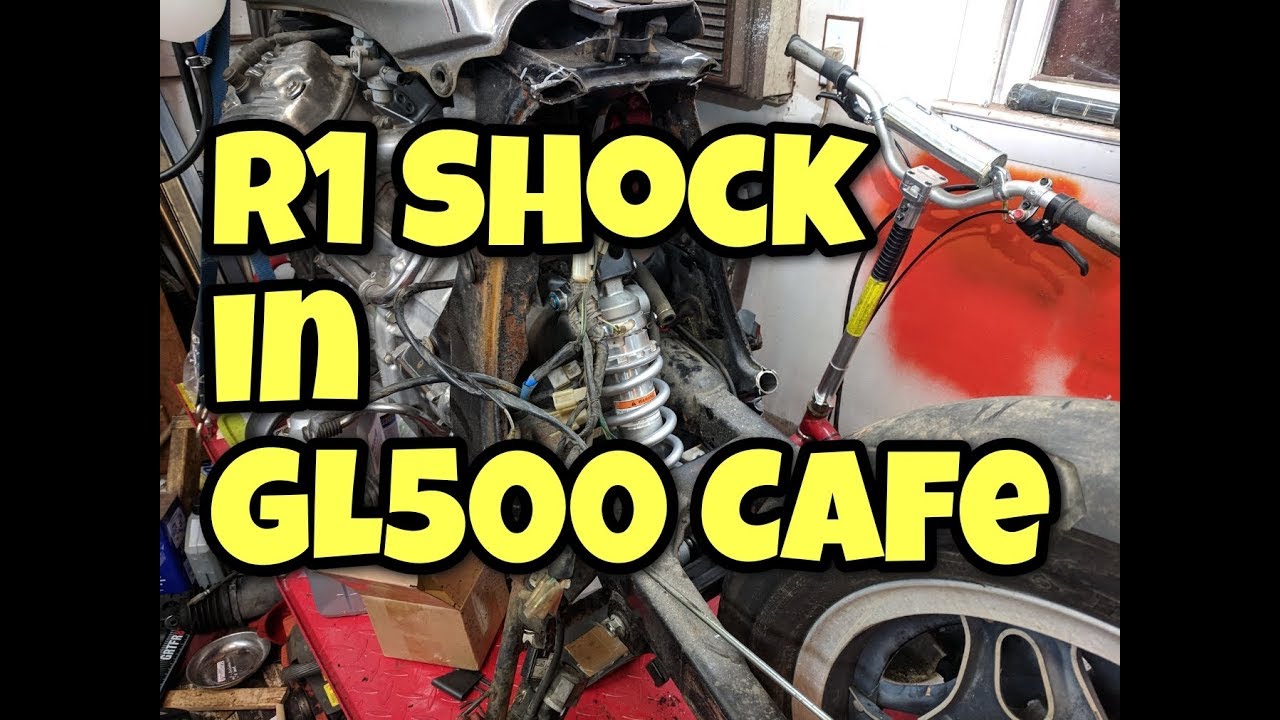 R1 Shock install in to a GL500 Cafe Build