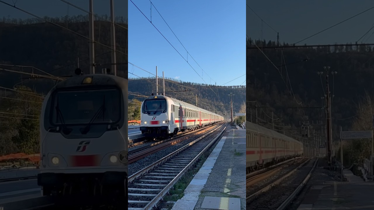 IntercitySun in Transito alla Stazione di Vaiano composto da Pilota UIC-Z1 + carrozze UIC-Z + E401