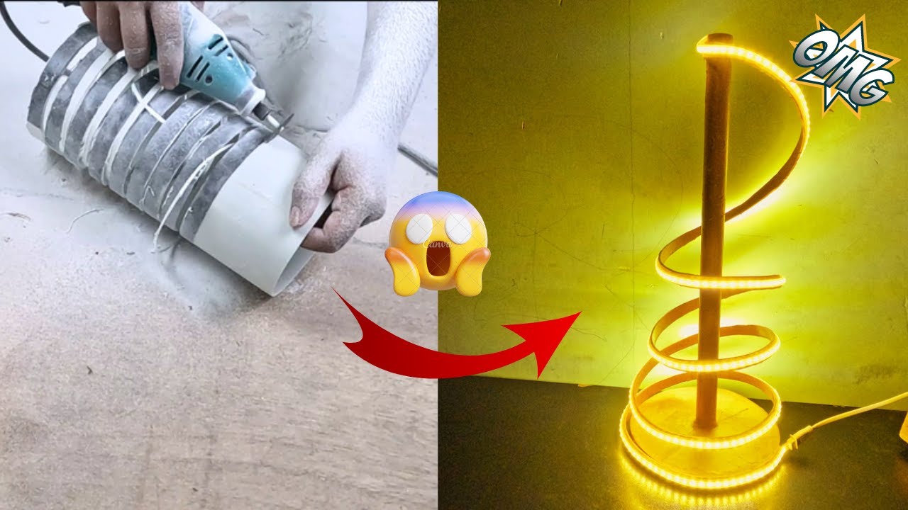 Modern Lighting Ideas from PVC Pipe | Simple table Lamp | DIY Crafts