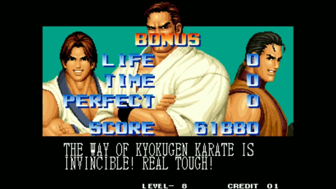 THE KING OF FIGHTERS 95 NEO GEO MVS ARCADE LEVEL 8 KIM KAPHWAN TAKUMA SAKAZAKI ROBERT GARCIA