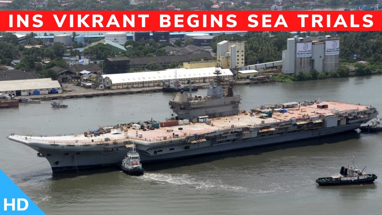 🔴INS Vikrant Starts Sea Trials