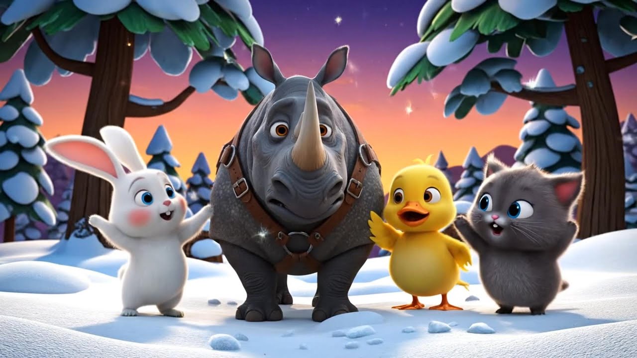 🐰🐤Roro, Dodo, and Kiki: The Secret of the Aurora Borealis in the Snowy Forest