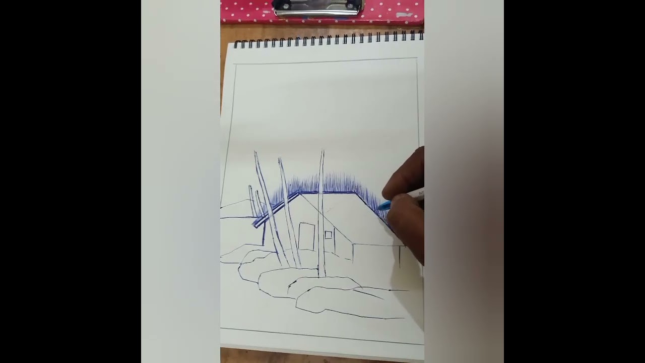landscape Pen Shading work 