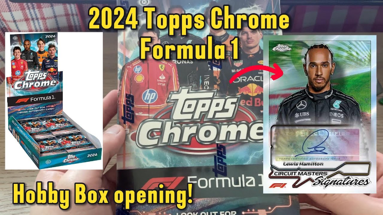 First timer to opening 2024 Topps Chrome Formula 1 hobby box! What should I look for? #mytoppshit