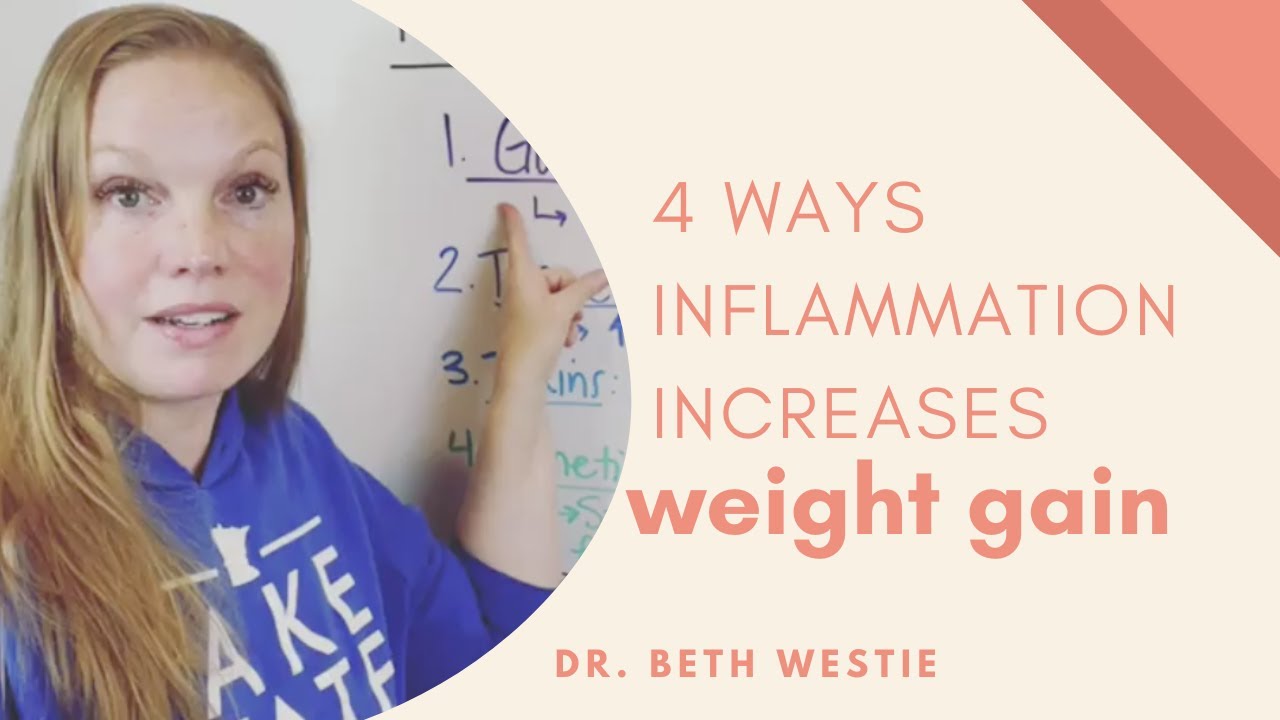 4 ways inflammation causes weight gain!!