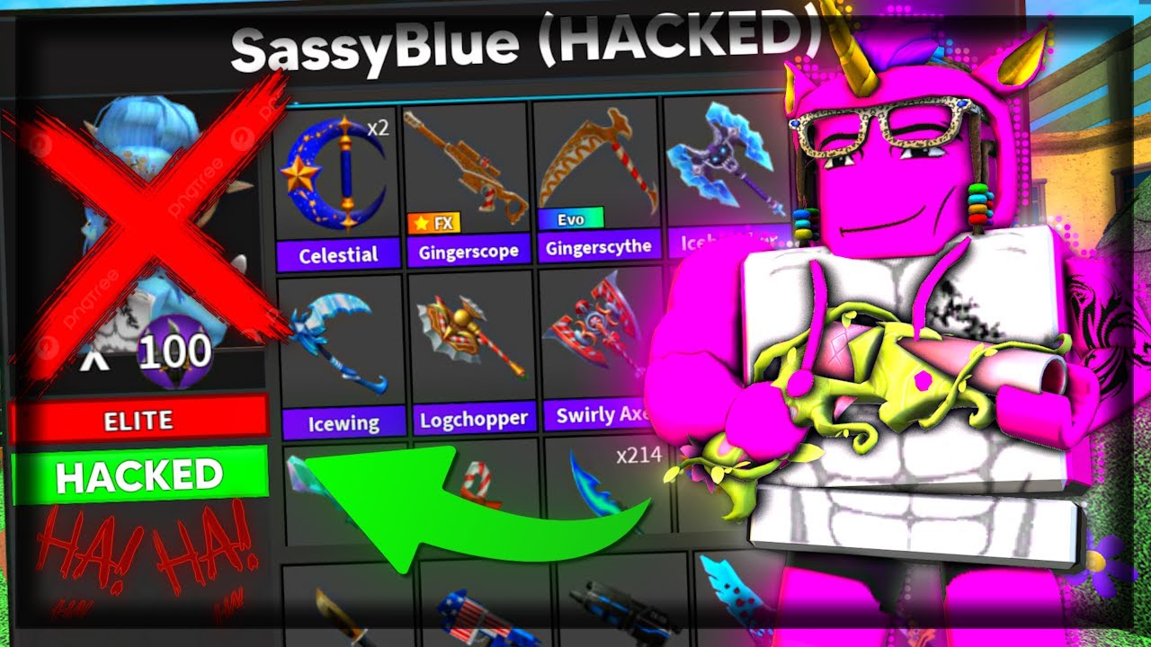 I SNUCK INTO MY SISTERS ACCOUNT IN MM2... (SHE CAUGHT ME)