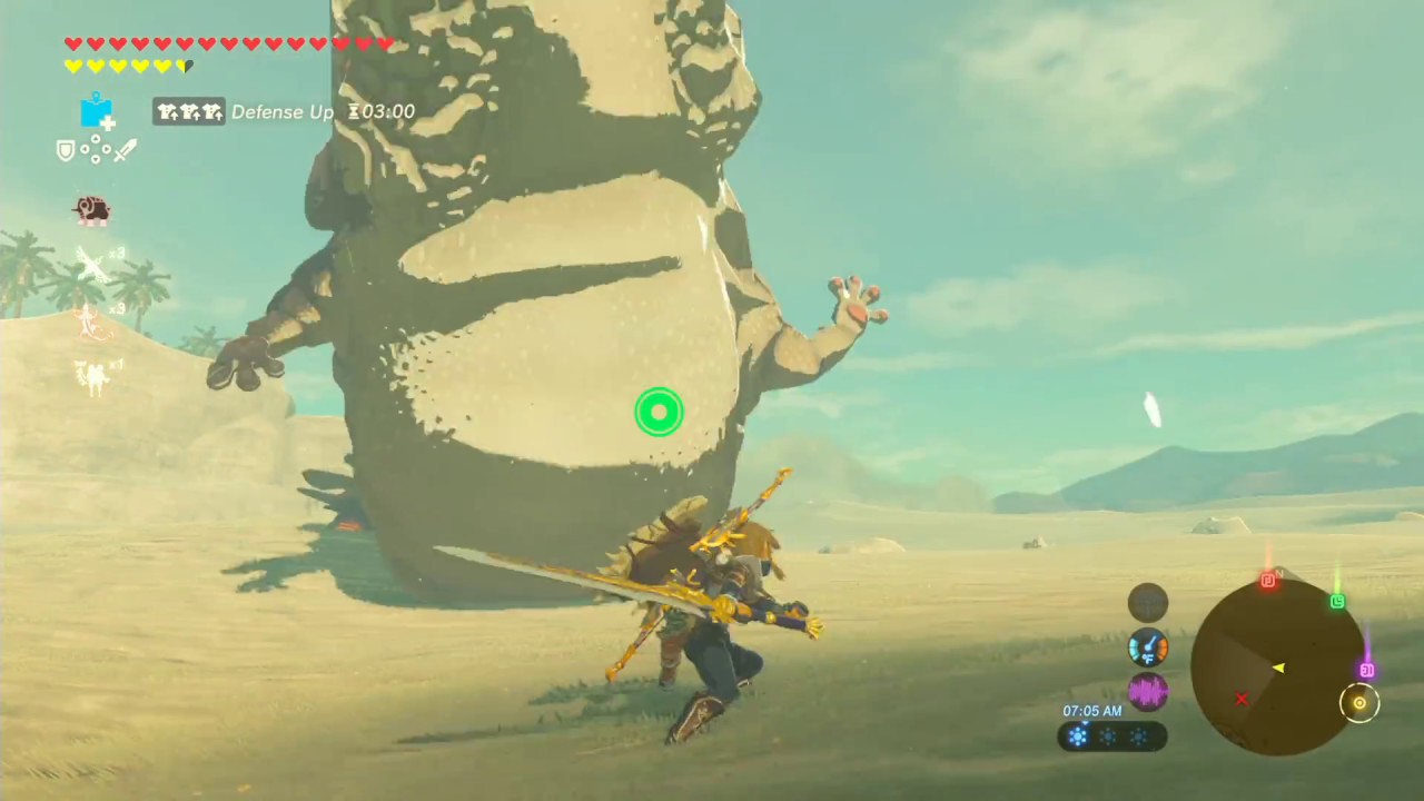 Molduga Battle Gameplay - Zelda: Breath of the Wild