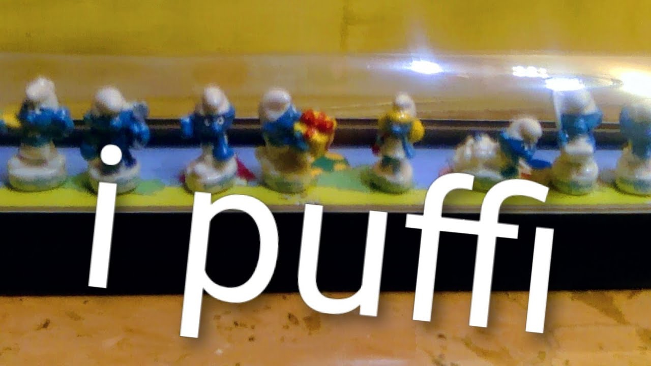Les feves ' i puffi' unboxing 