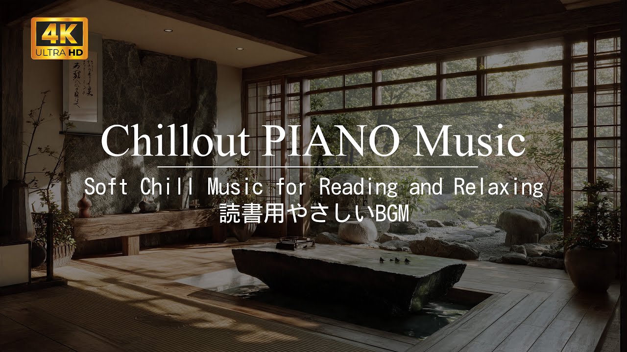 読書BGM｜Soft Chill Music for Reading and Relaxing | 読書用やさしいBGM | Chillout Piano Music