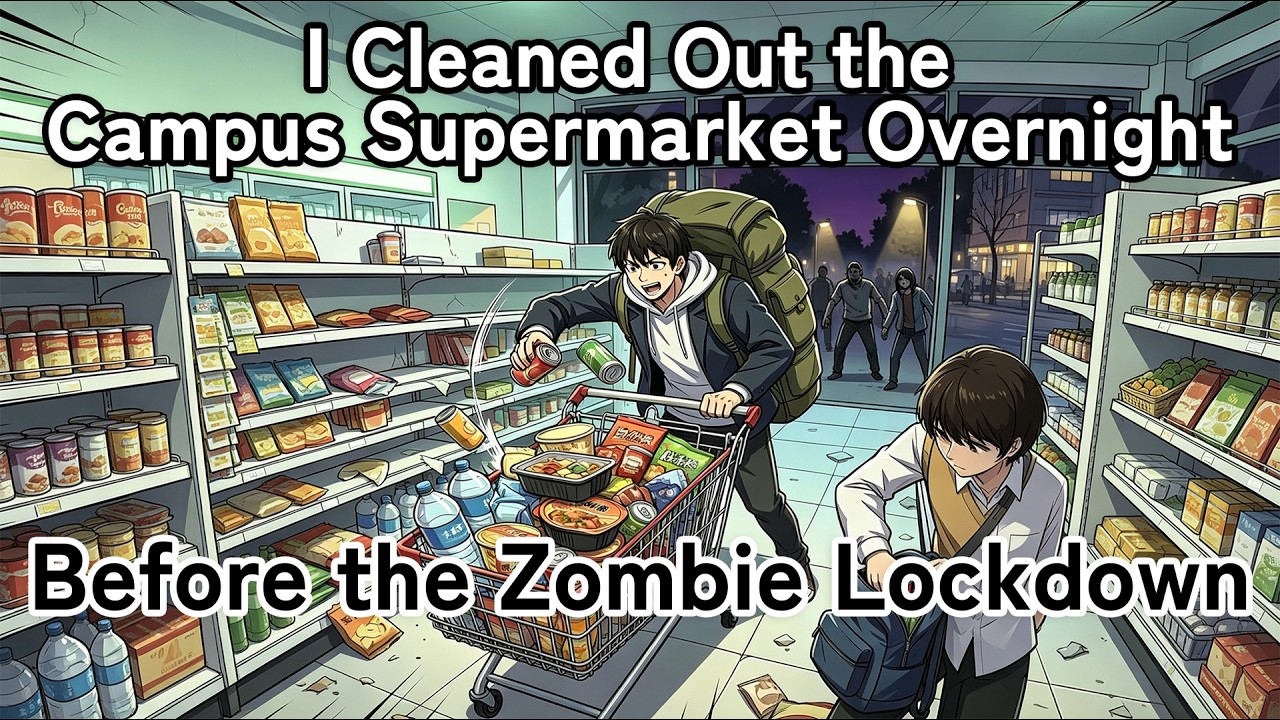 Clear the Campus Mart Before Zombie Lockdown! We Survive the Apocalypse #anime #comics #manhwa