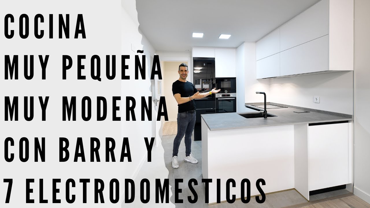 Cocinas Pequeñas y Modernas con Barra CJR