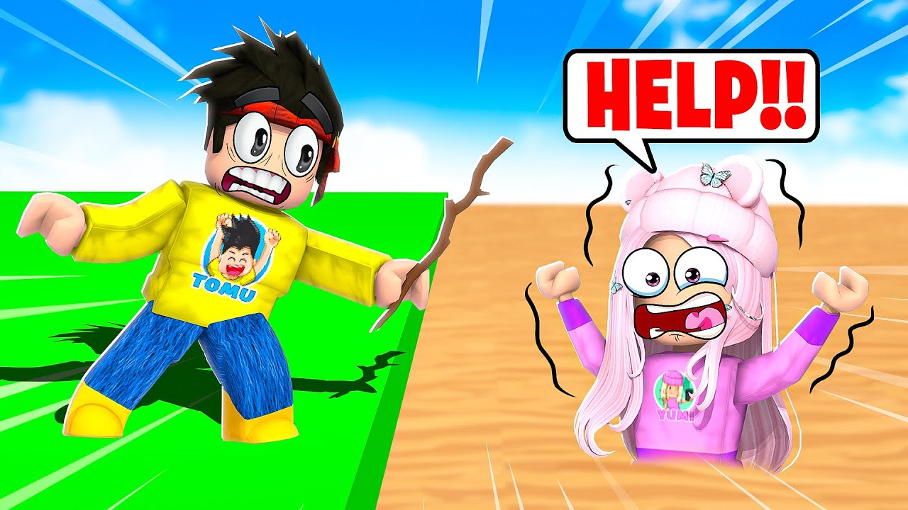 LURAR YUMI 50 GÅNGER i ROBLOX QUICKSAND😂
