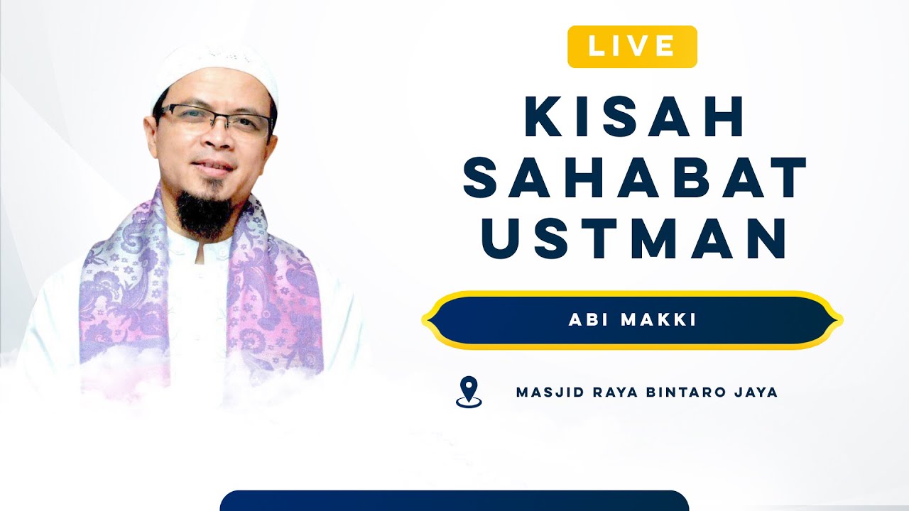 🔴MRBJ TV - LIVE | ABI MAKKI | KISAH SAHABAT UTSMAN