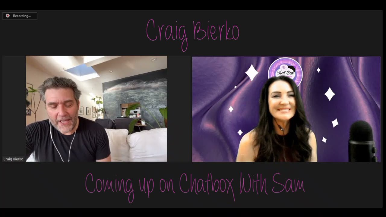 Chat Box with Sam with guest starring🌟 Craig Bierko ~ Actor 🎞️ 💫Sneak Peek Teaser o #Short 🎙️🖤🎙️