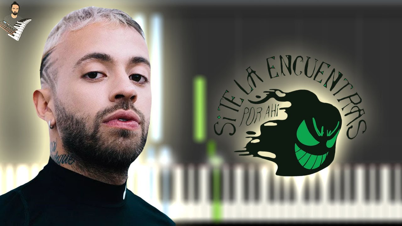 Feid - Si Te La Encuentras Por Ahí | Instrumental Piano Tutorial / Partitura / Karaoke / MIDI