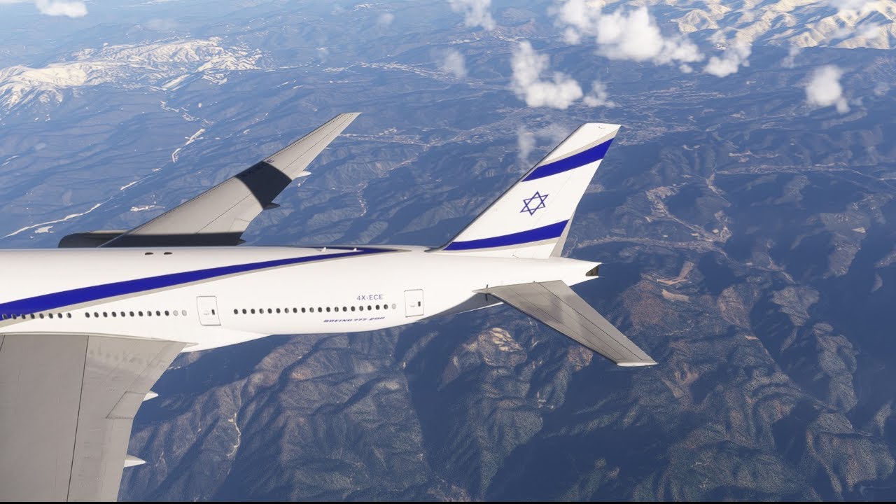 Bangkok-Tel Aviv. ELAL Boeing 777-200 PMDG. MSFS2024