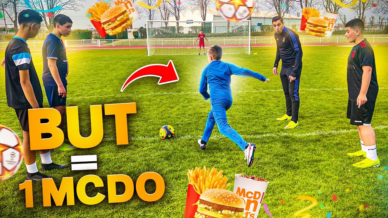 1 TOP BUT = 1 MEGA MCDO ! DEFI FOOTBALL TECHNIQUE