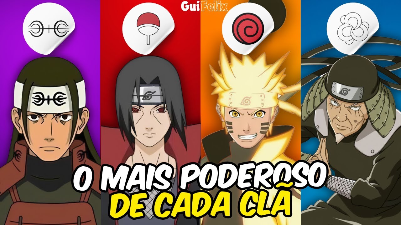 OS NINJAS MAIS FORTES DE CADA CLÃ EM NARUTO