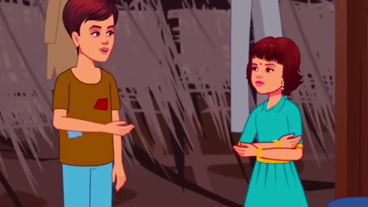 #Untitled || भाई ने अपनी बहन को प्लास्टिक बेचकर पढ़ाया || latats cartoon video || #viral #video 