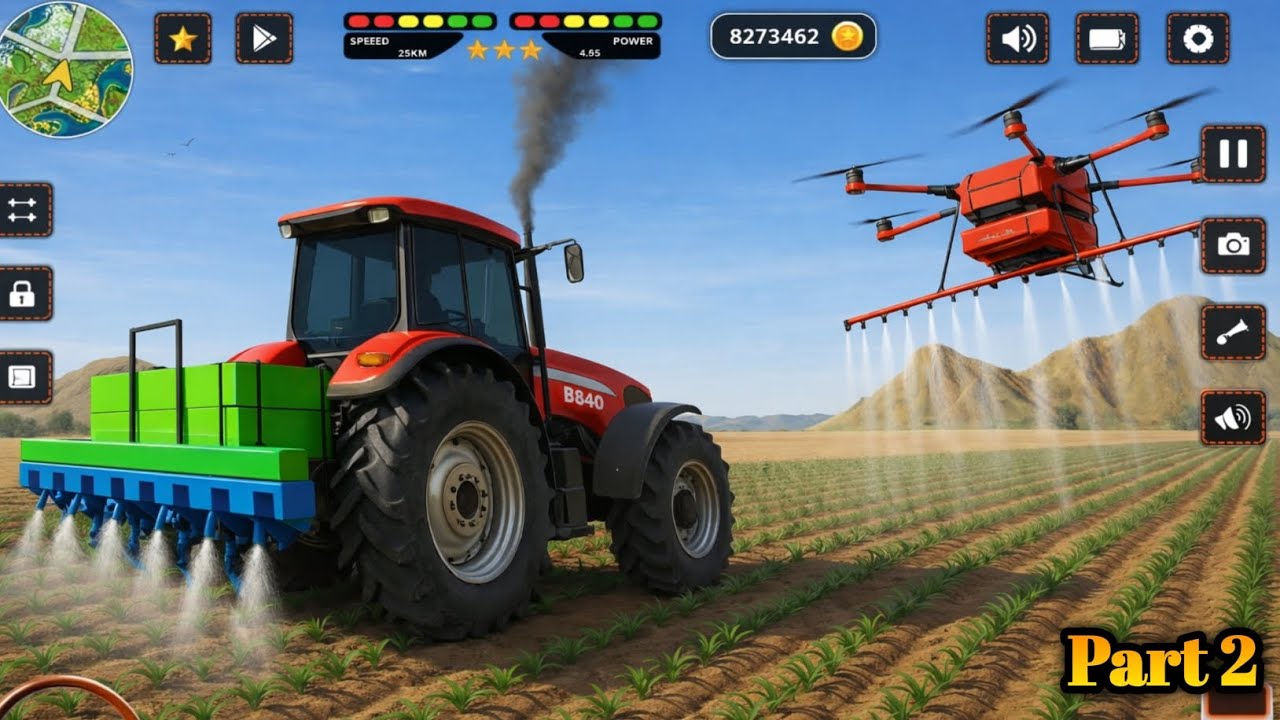 Real Tractor Farming Game 🚜 | Ultra Realistic 😱 Gameplay #tractorgame 