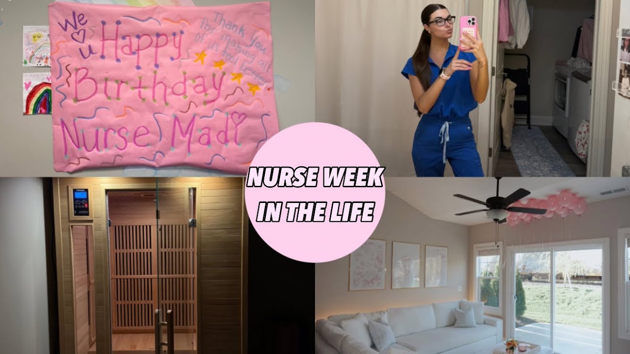 NURSE VLOG | new sauna, birthday, cleaning, spring break 💕