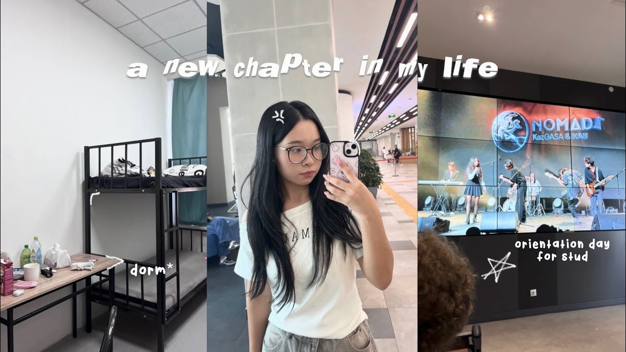 new chapter🌟: dorm tour & orientation day, adult life, life in dorm room 🍙