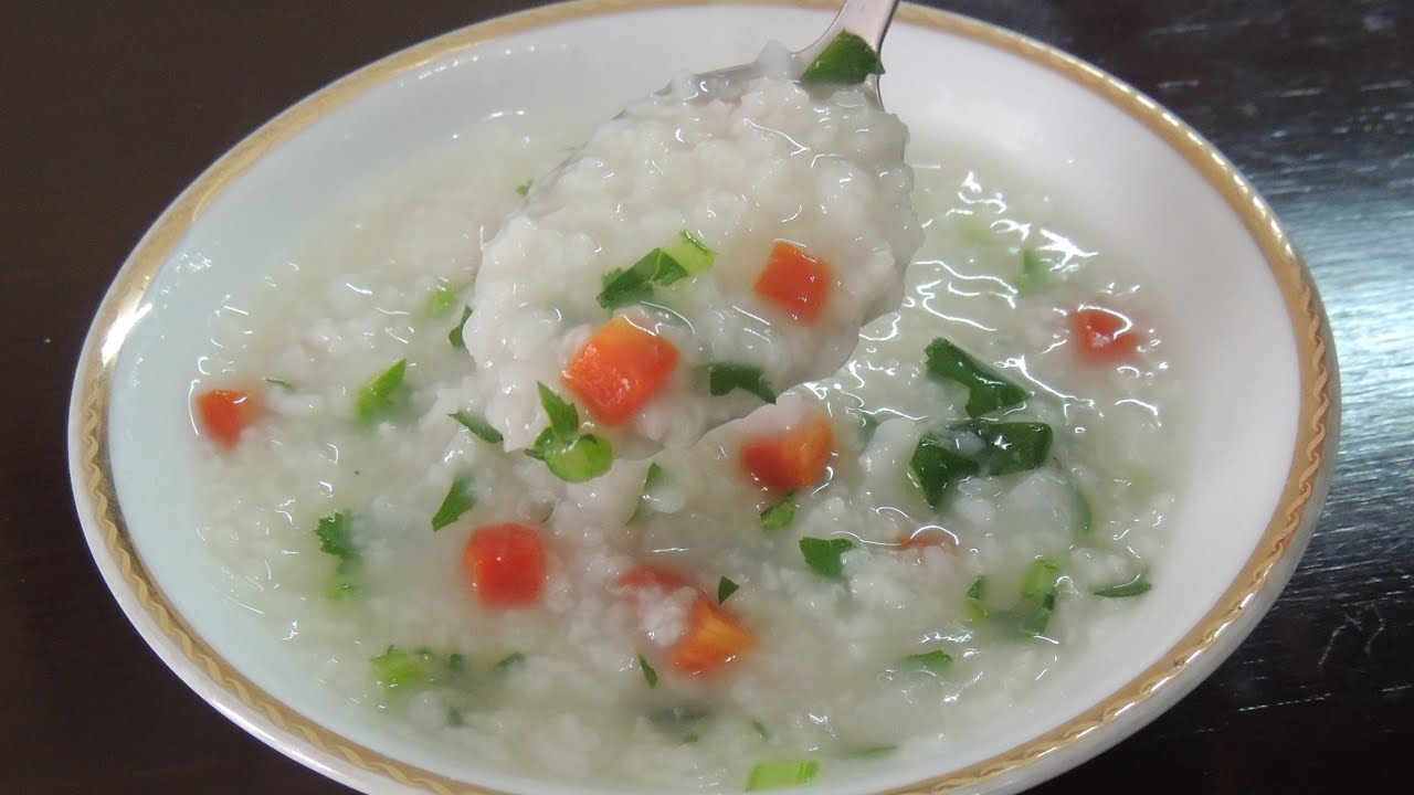 Rice Porridge)(Super easy (Radish porridge(healthy breakfast